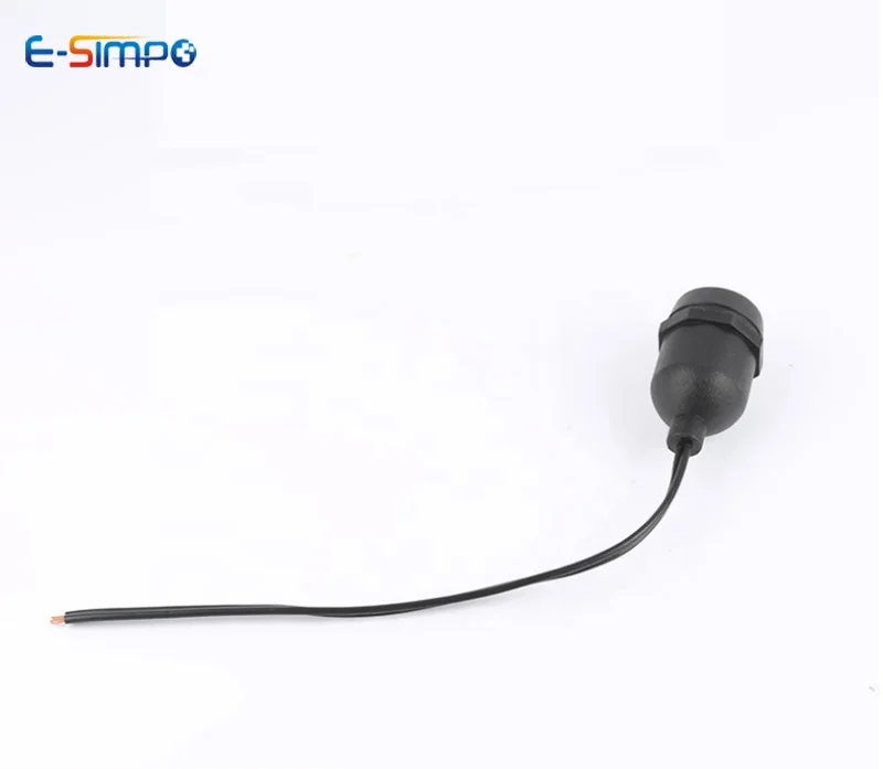 
10cm long 2x0.75MM2 PVC Cable outdoor waterproof screw E26 E27 lamp holder bulb base lampholder light socket 