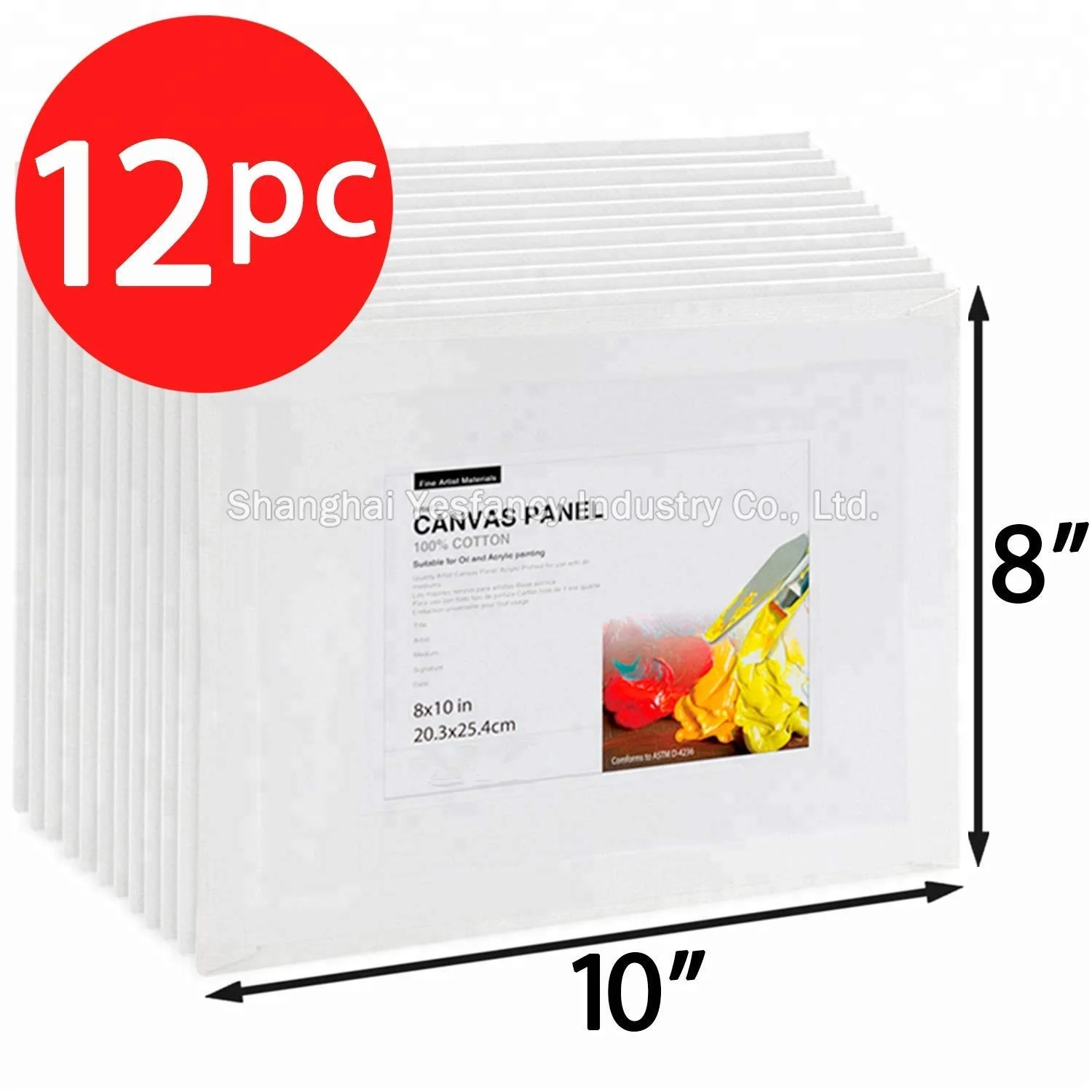 
China wholesale blank canvas for painting customize different sizes canvas panel mini easel painting set 