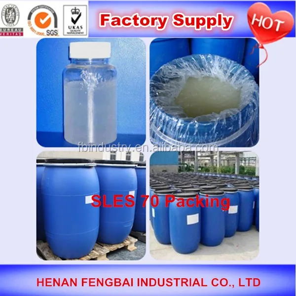 Hot sale cheap price and good quality sles 70% for shampoos raw material professional manufacturer