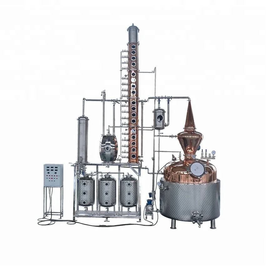 Виски завод оборудования Алкоголь дистиллятор медь дистиллятор