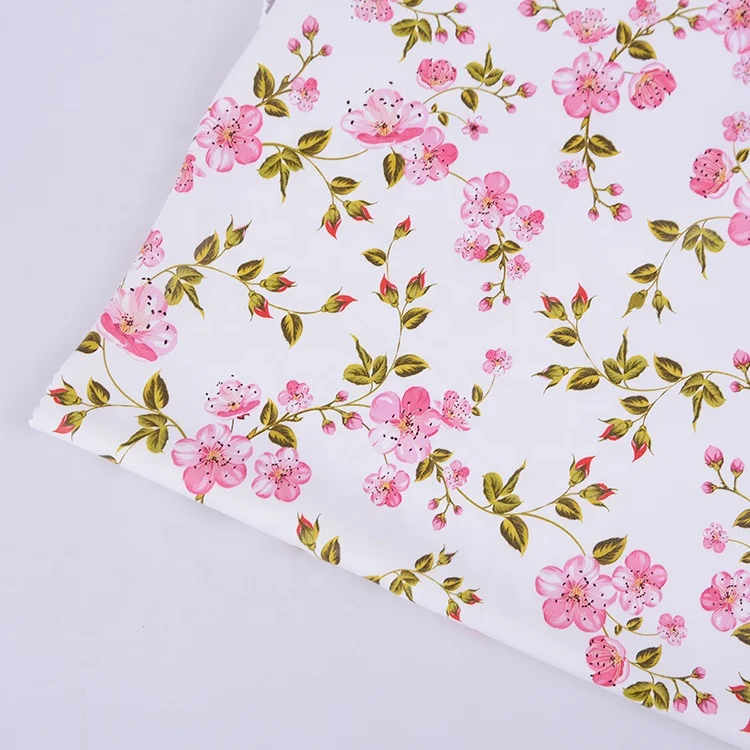 2019 китайские производители водонепроницаемая ткань из искусственной кожи с цветочным принтом для дождевика
