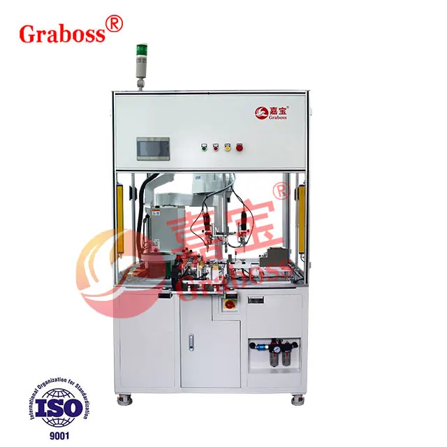 Vertical blow type back-to-back screw tightening machine