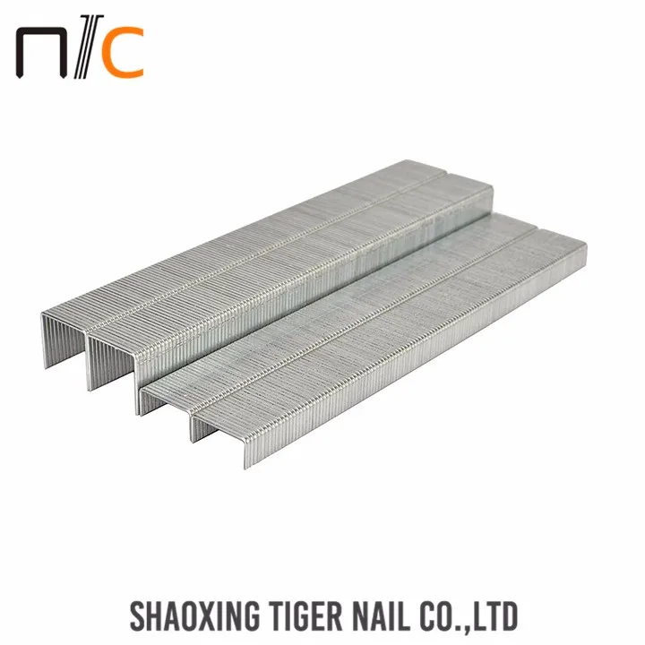 China Steel Colored Fence 80 Series Staples For Staple Gun