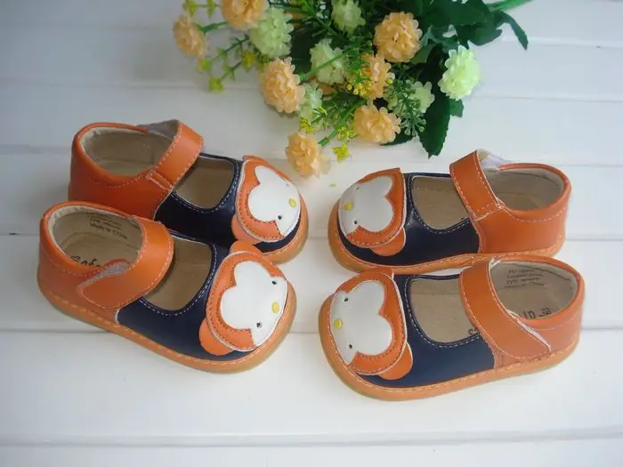 Clearance Price for Little Girl Spring Shoes Orange Monkey Children Girl Shoes Free Shipping Cute