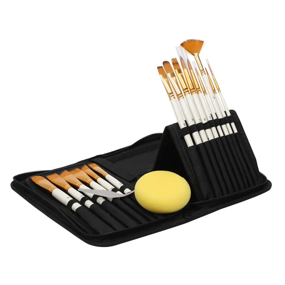 
High quality synthetic art private label artist paint brush set 15 