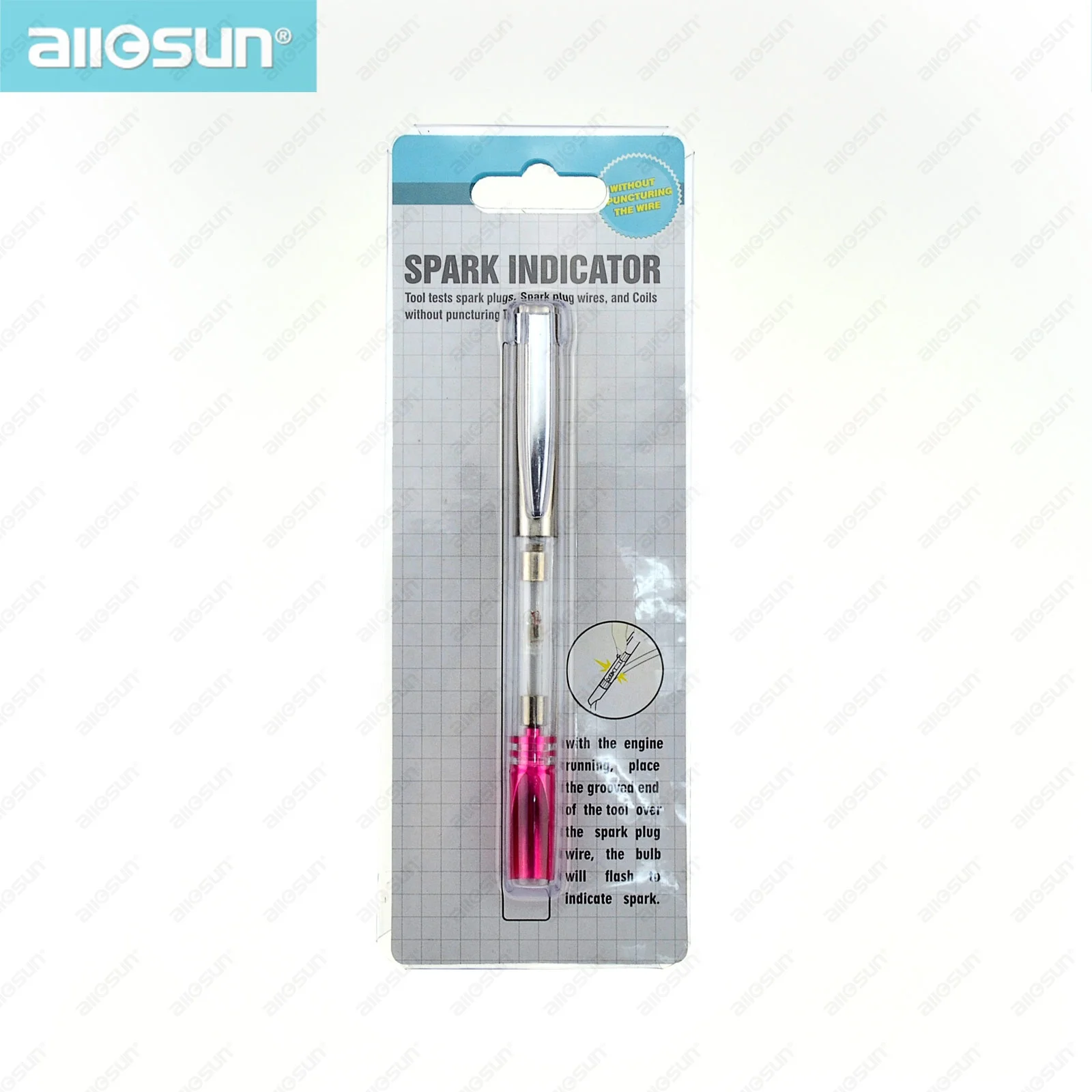 ALL-SUN GK500 New Auto Car Spark Tester Plug Indicator Ignition Test for Wires Coils Diagnostic Tool