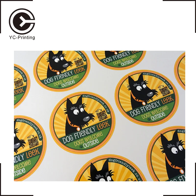 
Custom waterproof PVC die cut vinyl sticker label printing 
