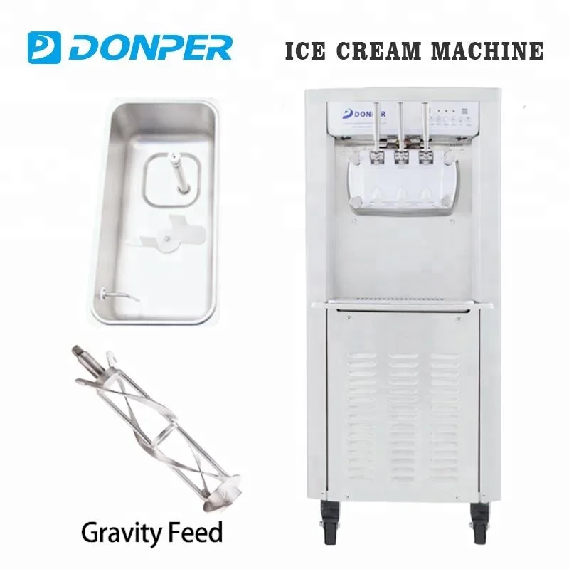Donper Gravity Feed Floor Model Commercial Ice cream maker D860