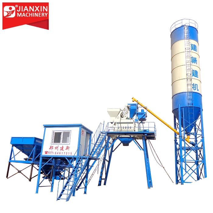 50M3 concrete mixing plant producing 50 cubic meters per hour
