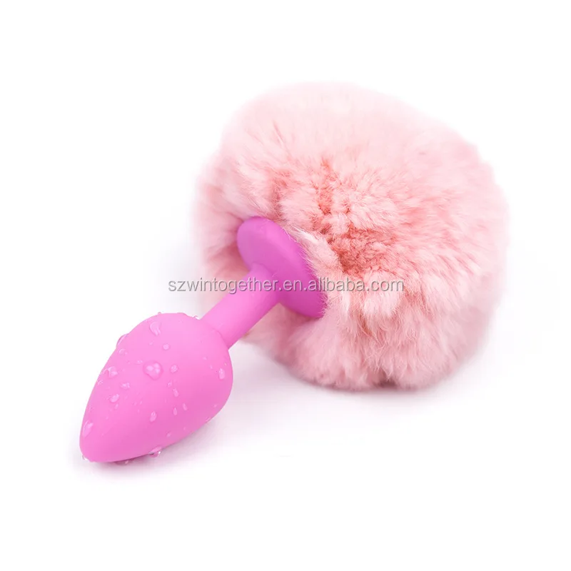 hot silicone ass intruder horse tail anal plug fox tail anal plug  dog tail anal plug