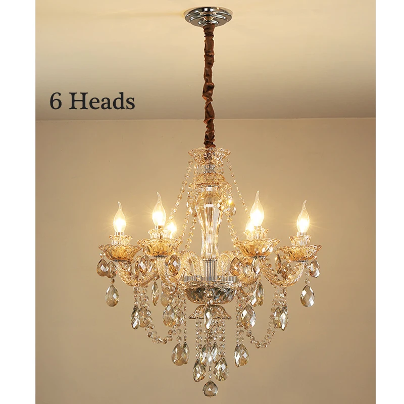 Turkey Arabic Bacarat Contemporary Dinning Room Hanging Decoration Celling Crystal Led Chandelier Down Lighting Lamp