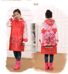 Оптовая продажа, детский дождевик из ПВХ с милыми мультяшными животными, с сумкой-рюкзаком