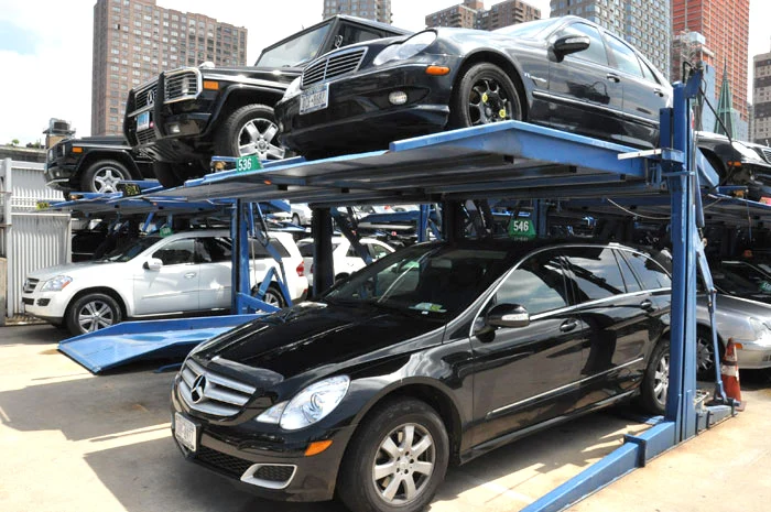 
pjs 2 post 2 layer mini mechanical simple parking duplicate 