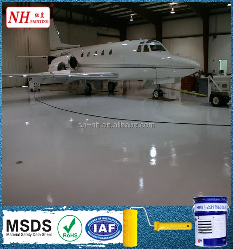 two pack quartz sand mixed self-leveling epoxy flooring paint