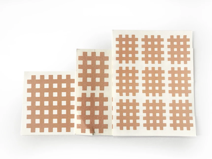 Therapy cross tape for pain relief Water non-elastic fabric cross tape with specific direction for adjusting muscles