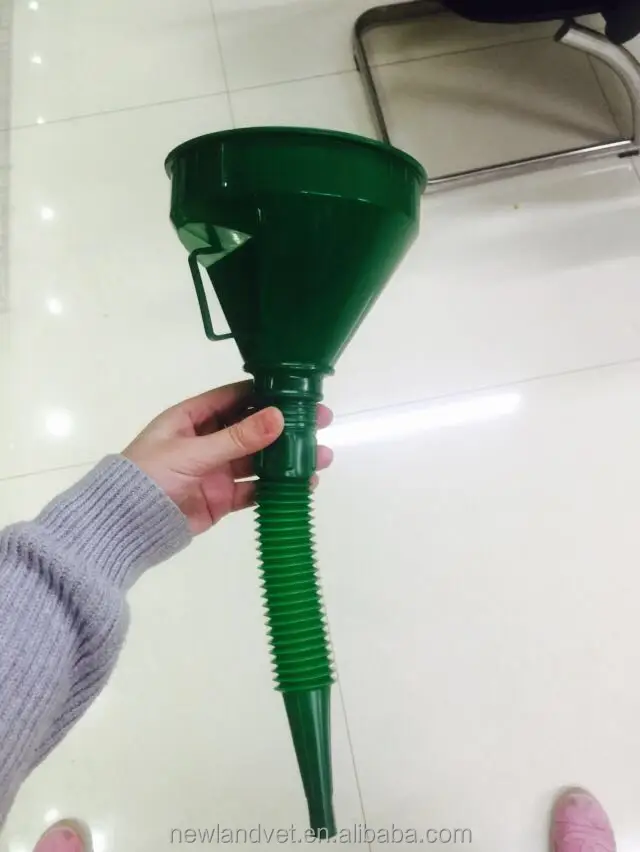 Различные цвета, пластиковый фильтр, топливное масло, промышленная Воронка с мерцающей трубой