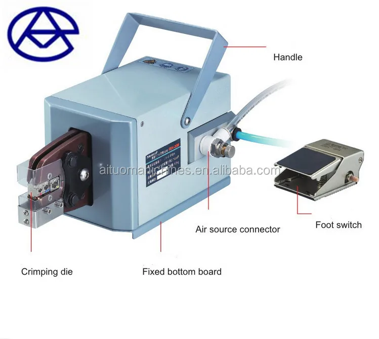 Pneumatic Crimping Tool, Coaxial Cable Crimping Machine, Single Terminal Crimping Machine