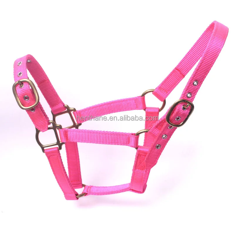 Traditional Wholesale Colorful Adjustable Nylon Horse Halter Accessories for Horses