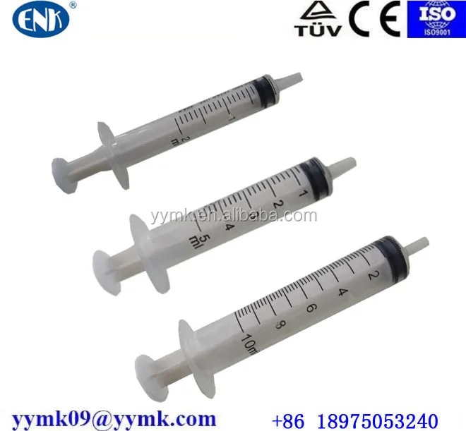 Пластиковый стерильный шприц с наконечником luer, 10 мл, 5 мл, 2 мл, без одноразовой иглы