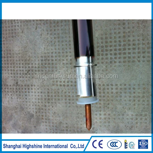 solar vacuum tubes with copper heat pipe aluminum fin