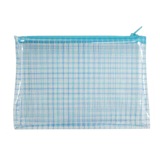 Пластиковая папка из ПВХ сетчатая сумка с замком школьный