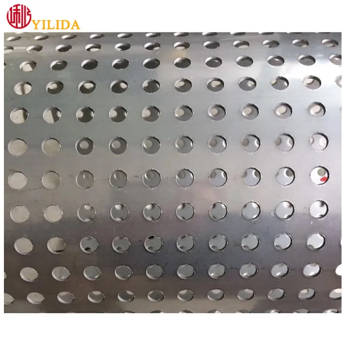 Thick plate perforated metal mesh drum