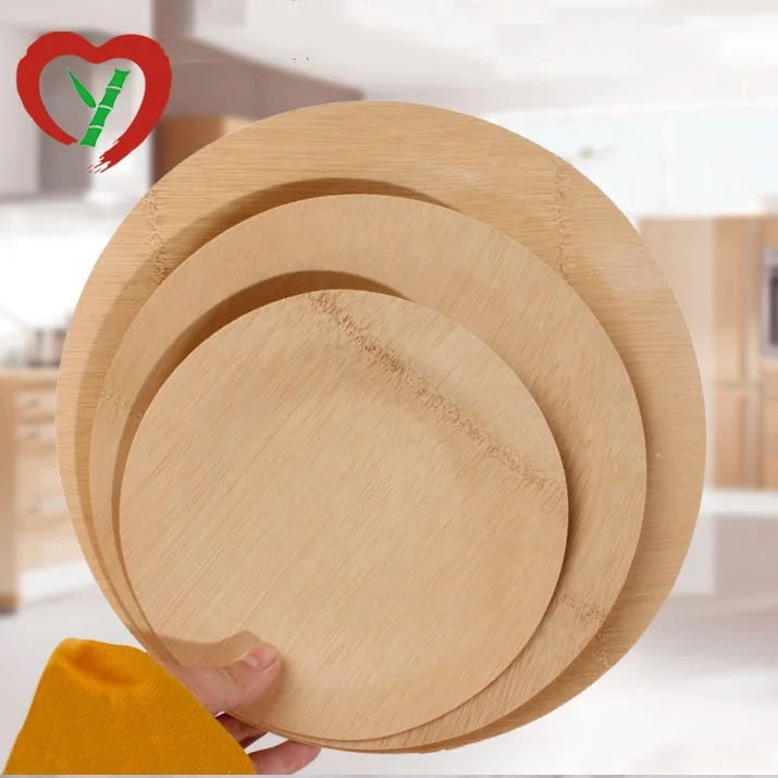 Round Turkish Wholesale Bambo  disposable natural plates