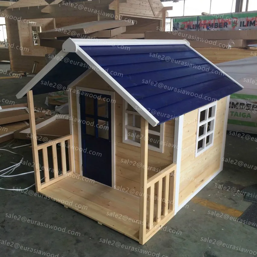 Best quality cheap outdoor wooden playhouse for kids