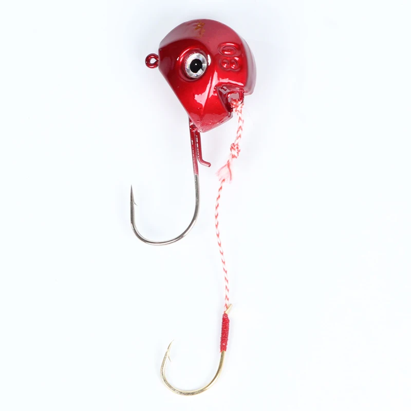 
ice fishing hook double mustad hook lead jig head tenya jig 