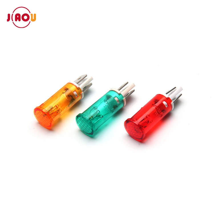 JIAOU MDX-14 Dome 12.5mm Indicator Signal Lamp light 12v 24v 220v Plastic Indicator lamp Light