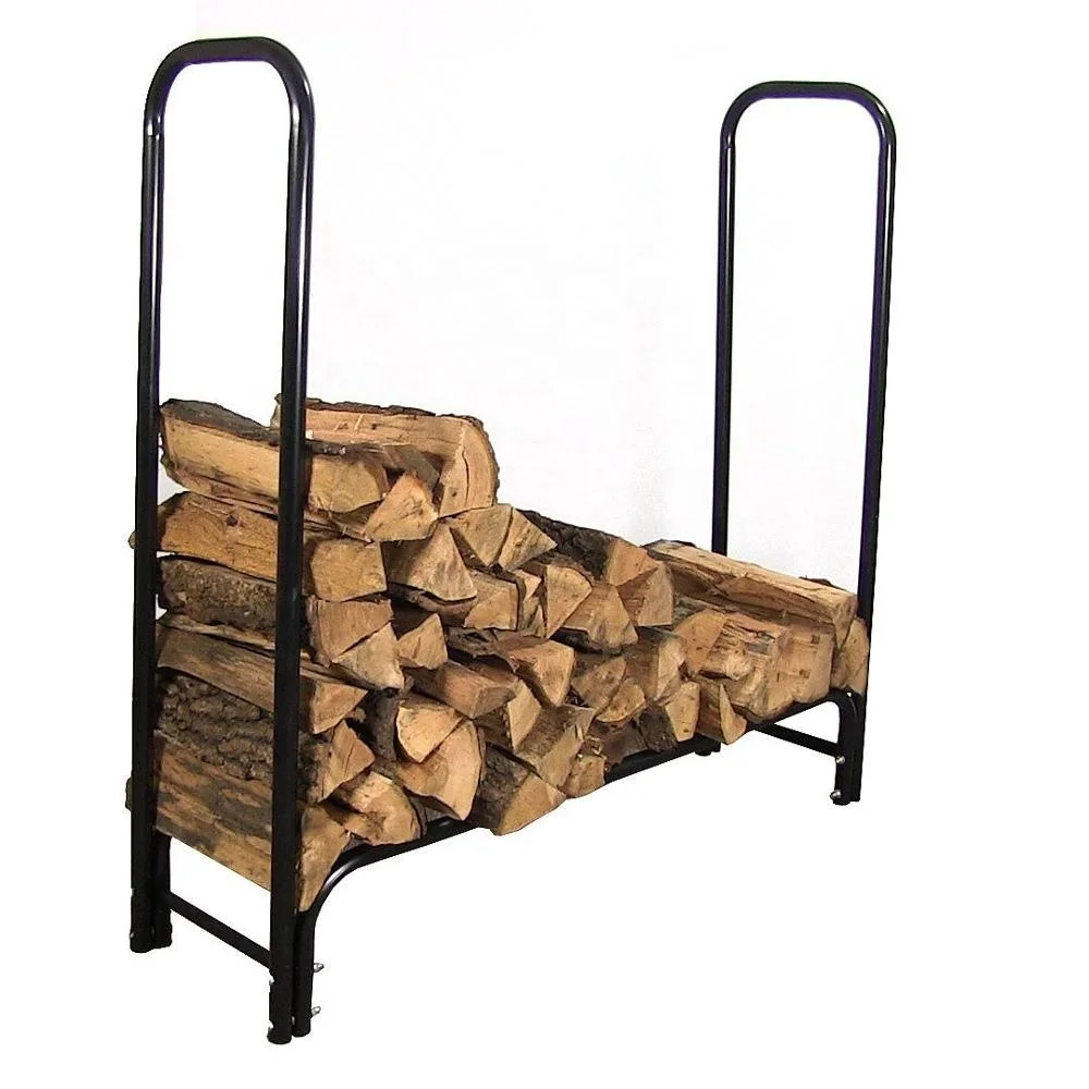 Firewood Log Rack with Cover Combo Outdoor Wood Storage Holder