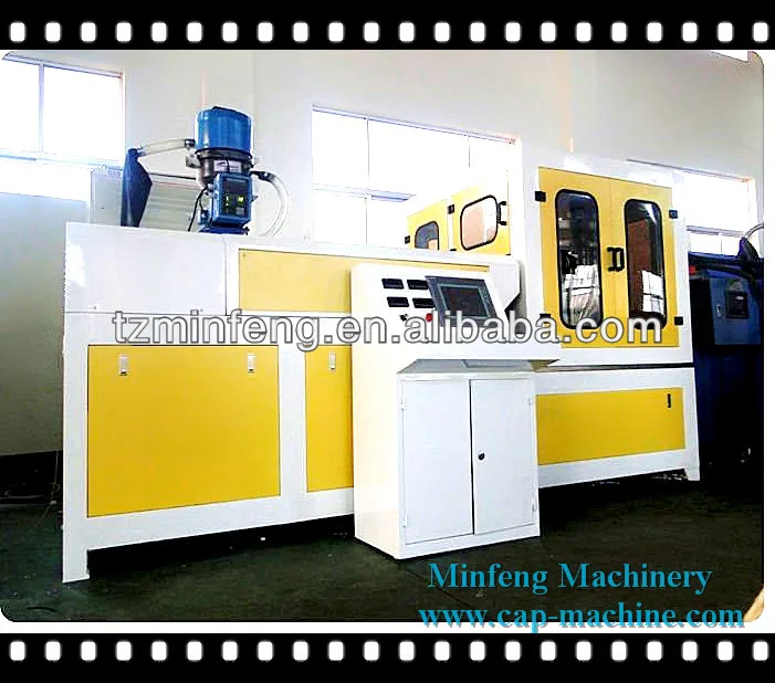 Rotational Plastic Compression Molding Machine for the production of bottle caps