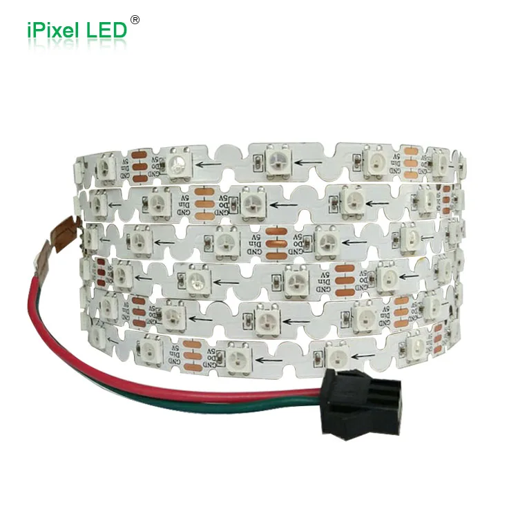 5mm Width S Shape Addressable LED Strip 48leds/m Sk6812 Led Strip DC5V Ipixel LED White Epistar 2 Years -30 - 60 140 Degree 12W