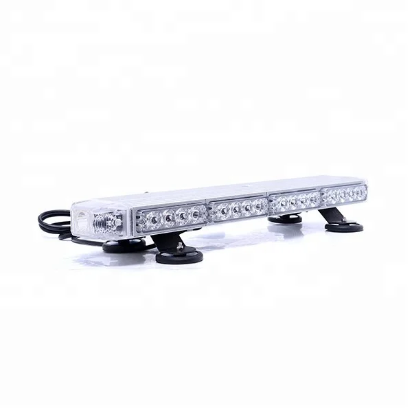 Factory sale Red Led ambulance light bar Low Profile Police Warning Led Lightbar with siren speaker