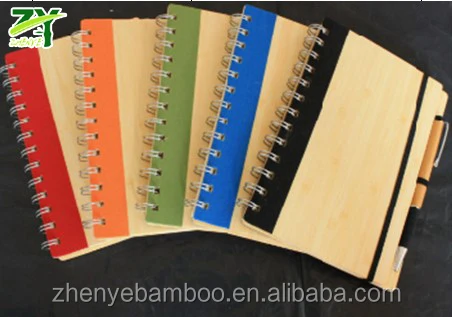 
ZY-851 Bamboo Notebook with Pen Inside Multi Purpose Notebook Factory Wholesale Price ! 