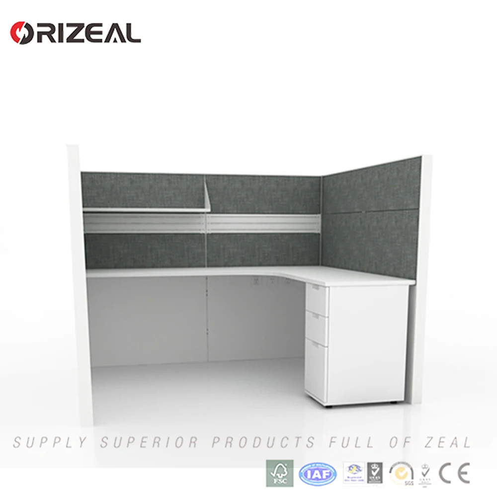 Modern design Cubicle workstation private U shaped office desk