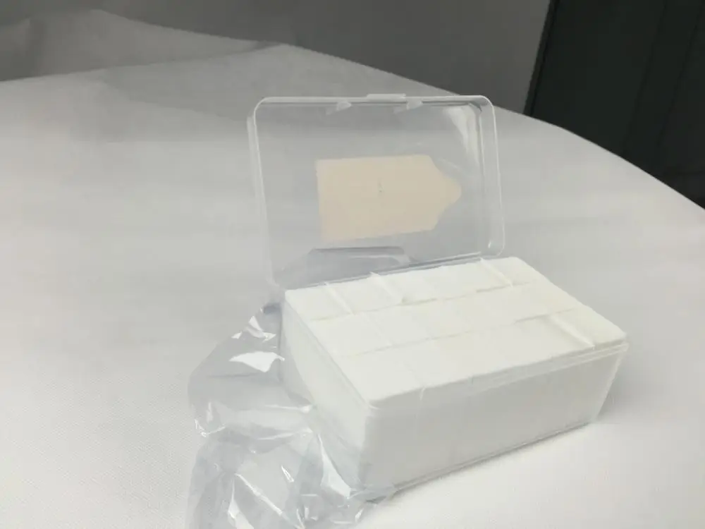 Wholesale disposable lint free medical salon manicure nail pads 100% cotton pad roll