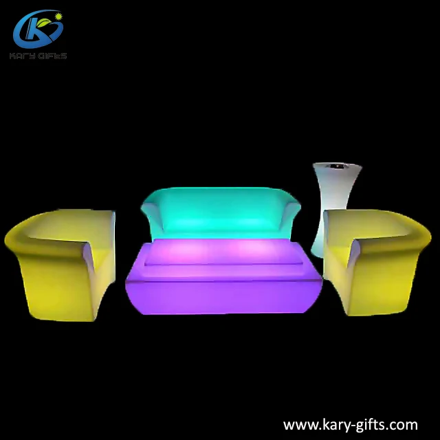 Bar Furniture Home & Outdoor Garden Mobile Glowing LED Sofa