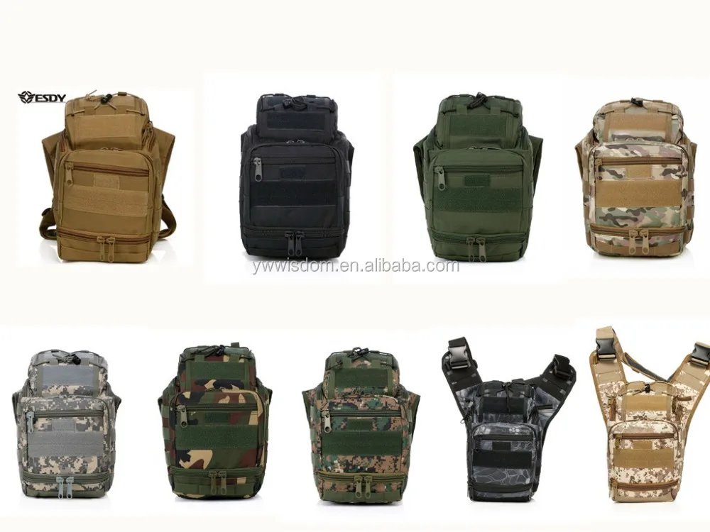 Tactical Multicolor  Outdoor Hiking Camping Bag Super Saddle Bag