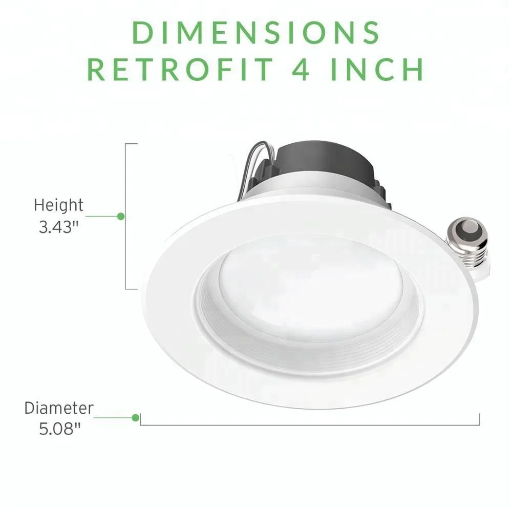 
AMAZON HOT SALE 4inch residential recessed retrofit downlight from direct factory 