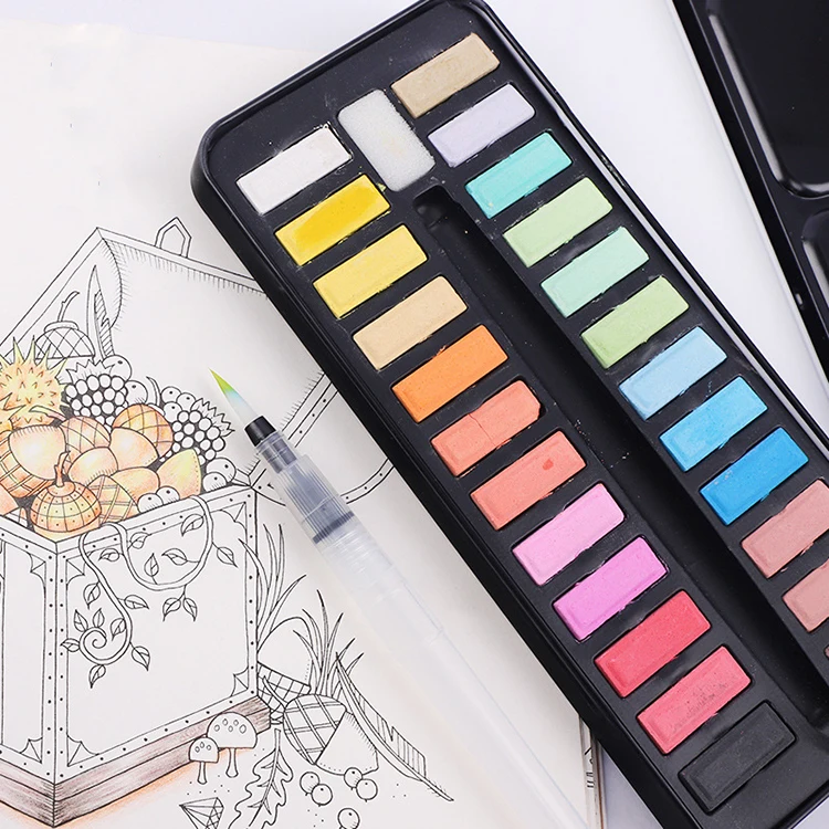 
Factory Cheap Price Multipurpose Metal Palette Solid Watercolor Paint for Art 