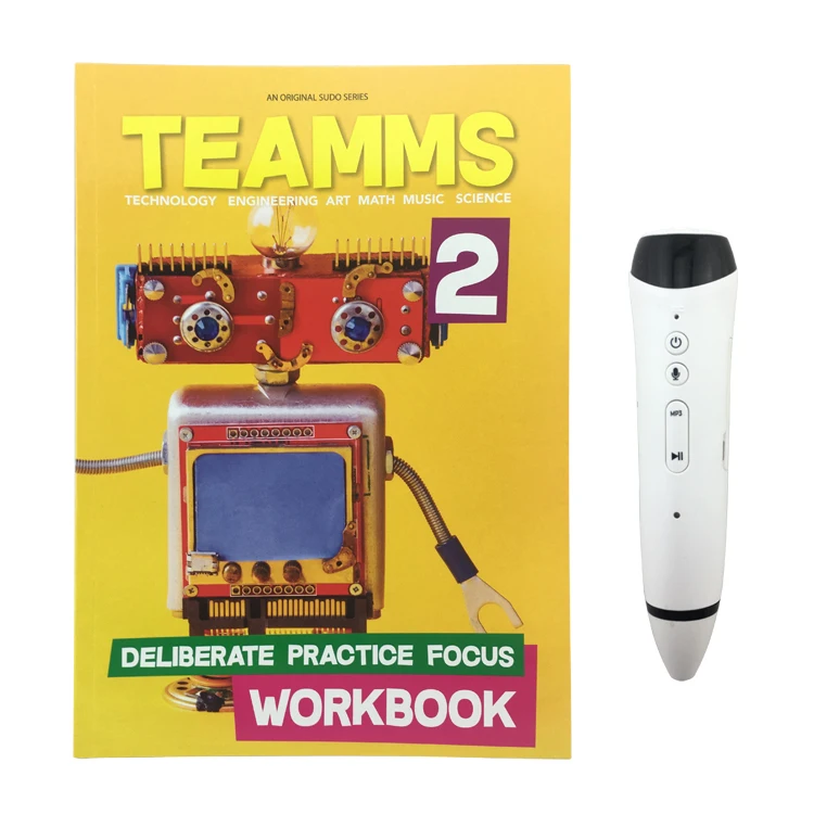 Teamms говорящее перо книги комплект детская книга деятельности От 7 до 12 лет начального школьного на английском