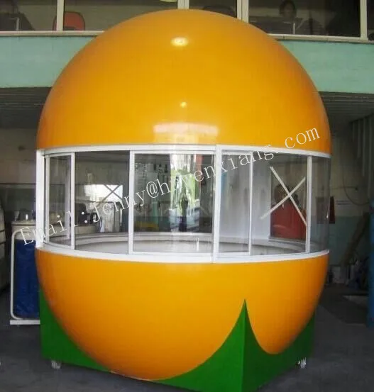 lemon orange watermelon fuit shape food cart food trailer food trucks
