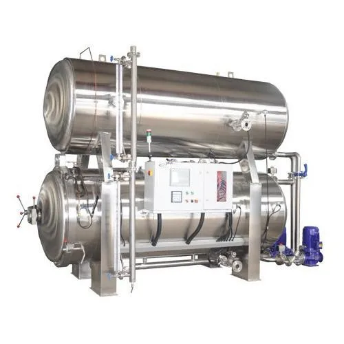Latest water shower type horizontal Retort sterilizer /steam water spray autoclave for food and beverage