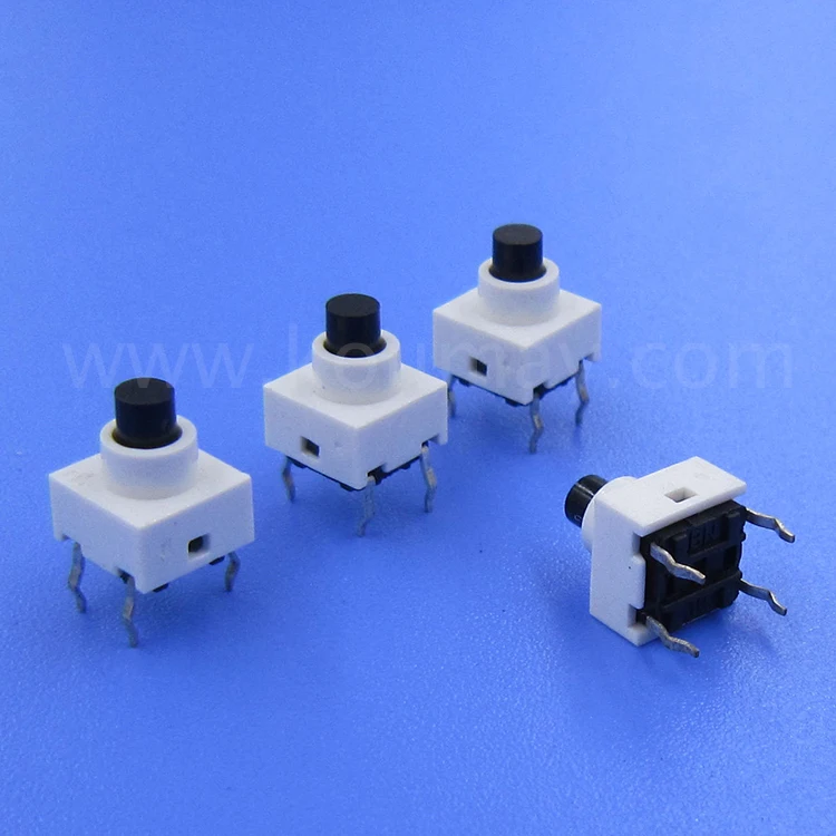 6x6x5/6/7/8/9/10/11/12/13mm (H) top quality pcb 4 pin smd tactile switch vertical mount, round knob 6*6 smd tact switch 4pin