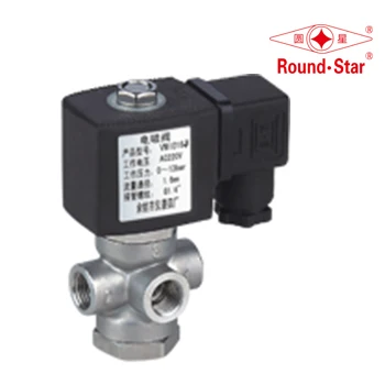 VMI three way mini water solenoid valve G1/4' Stainless steel