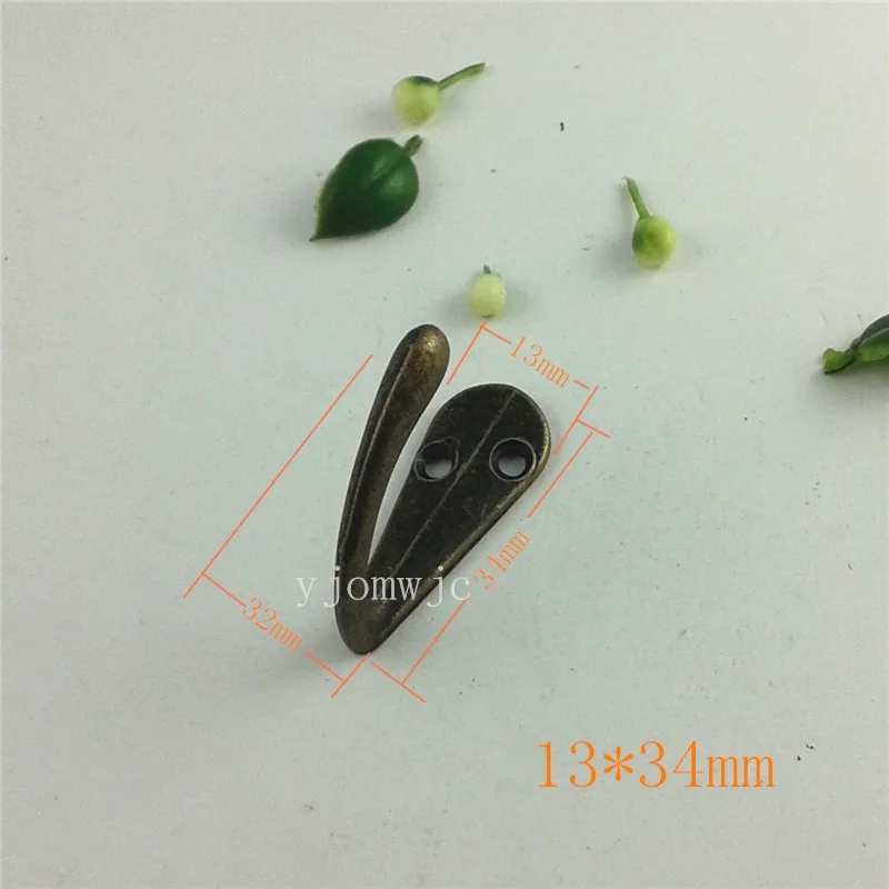 Antique bronze zinc alloy small single clasp for coat hotel coat hook