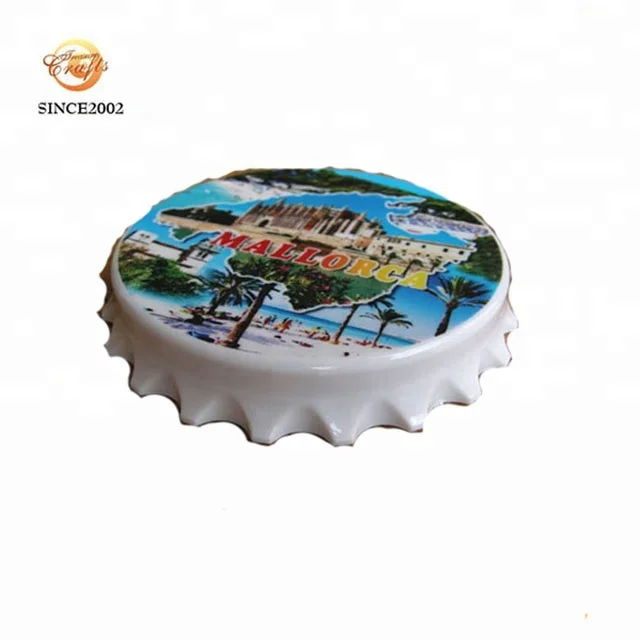 Promotional gift beer shaped fridge magnet cap bottle opener