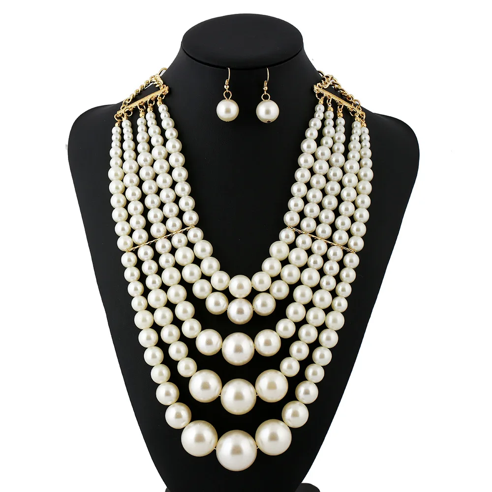 Yiwu market wholesale stock chinese pearl necklace