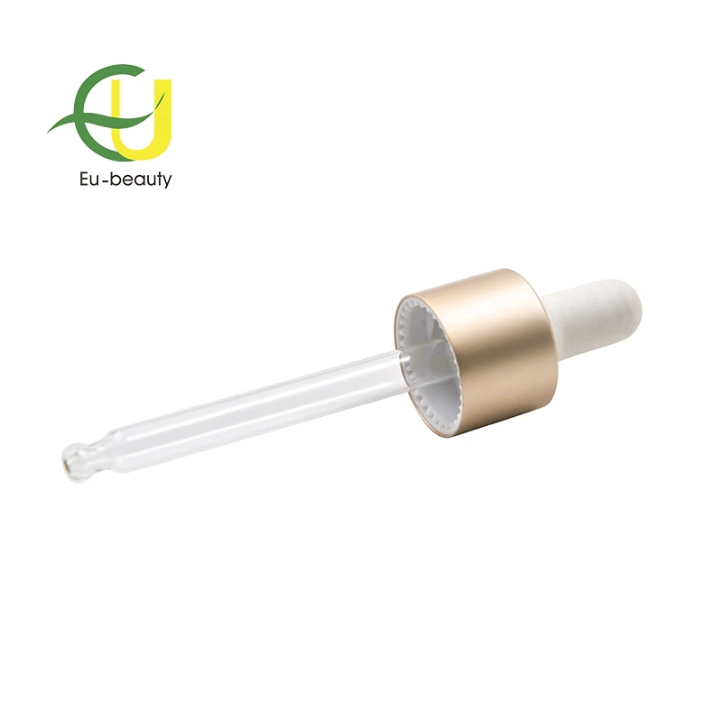 Aluminum collar glass dropper for serum bottle